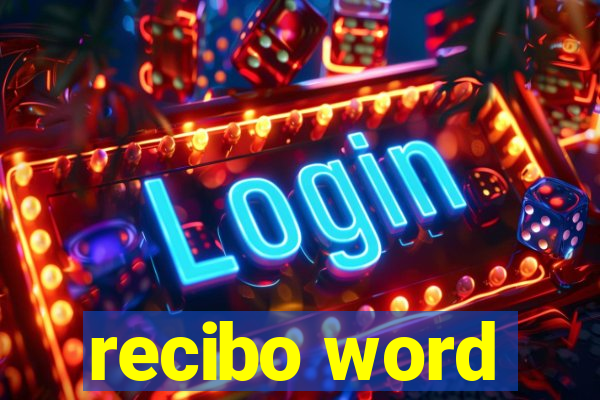 recibo word